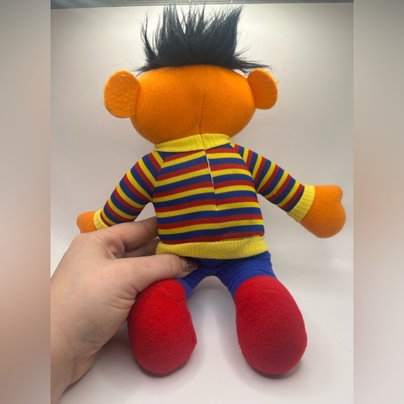 Ernie Sesame Street 1984 Plush Doll Vintage Playskool 11" tall - Picture 3 of 7